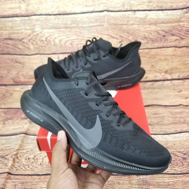 SEPATU PRIA NIKE ZOOM PEGASUS TURBO 2 ALL BLACK