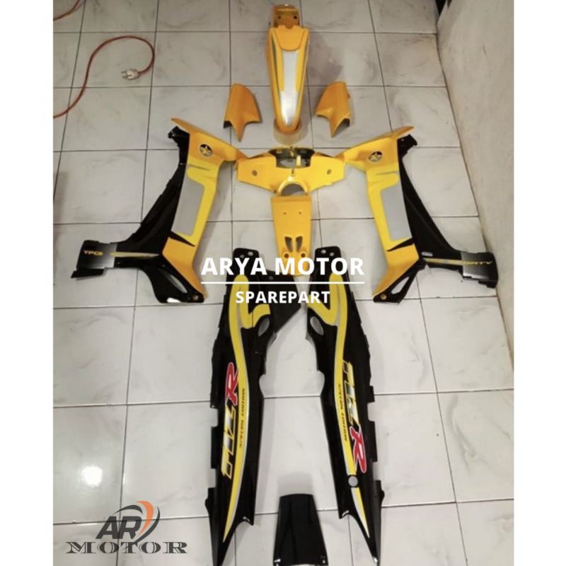 PROMO cover body full halus yamaha fizr f1zr caltex kuning hitam