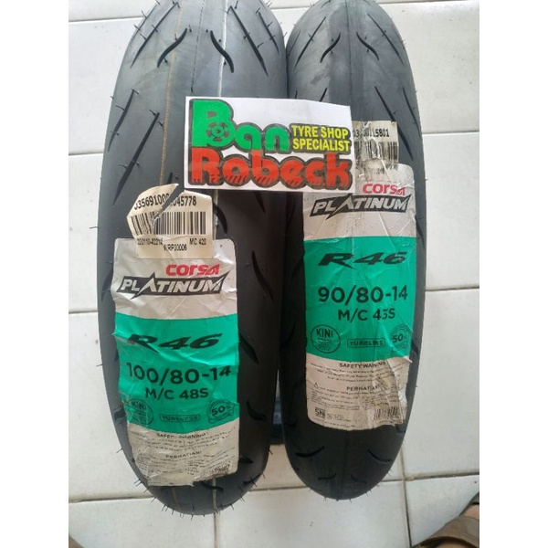 Ban Corsa R46 90/80-14 - 100/80-14
