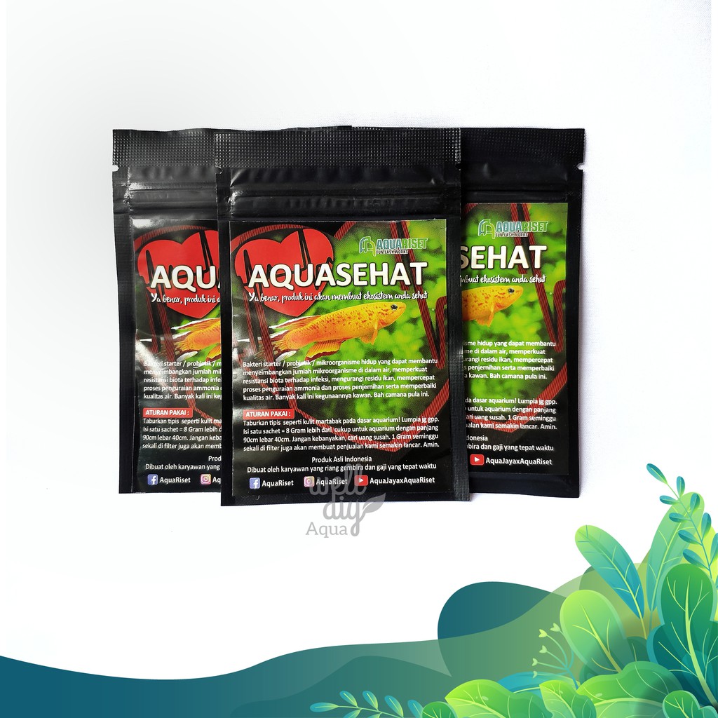 Aquasehat Bakteri Starter Aquascape Aquarium - 10 gr