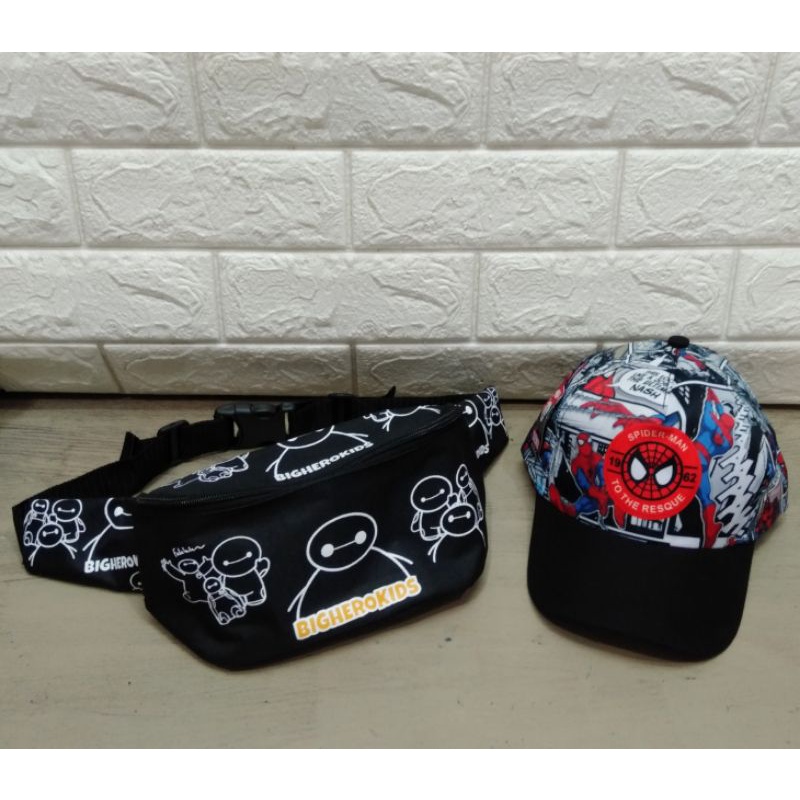 BISA COD BATMAN VS MARVEL Tas SLempang waistbag anak laki-laki batman