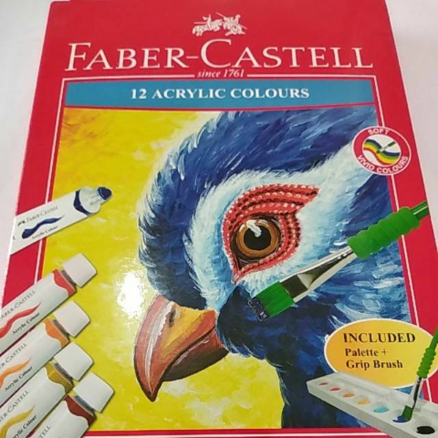 

Acrylic colours set 12 Faber Castell