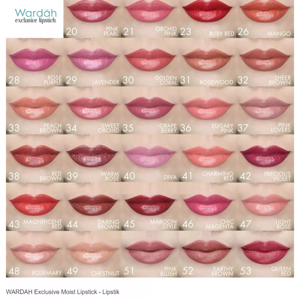 WARDAH Exclusive Moist Lipstick / Lipstik Moist