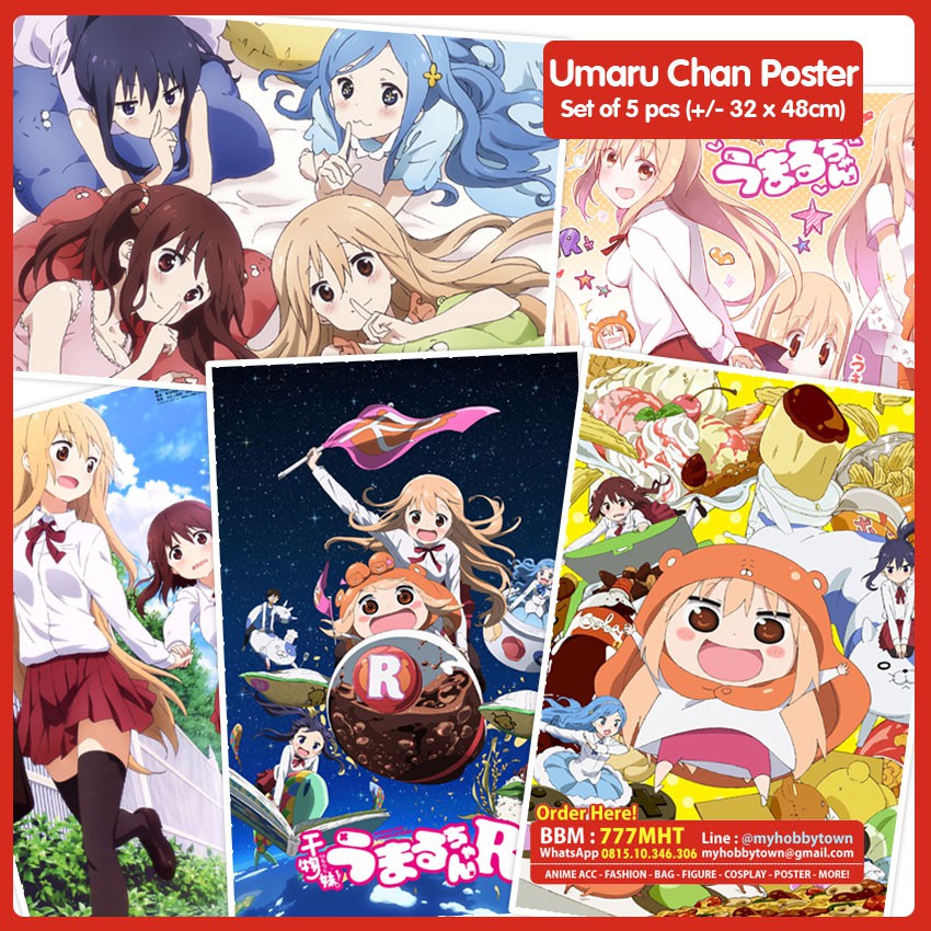 Poster Anime Himouto Umaru-chan Set Of 5