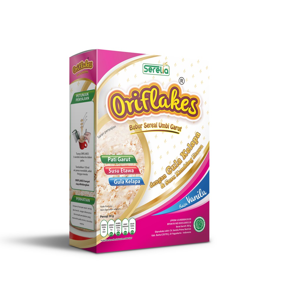 

TERLARIS !! Oriflakes Gastro Sereal Umbi Garut Asam Lambung dengan Susu Ettawa - BISA COD