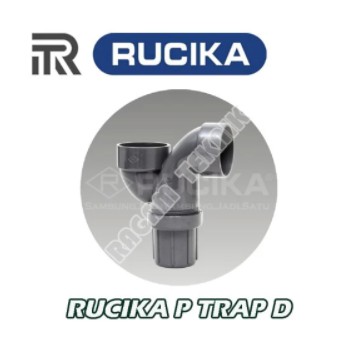 Rucika P Trap 1 1/2" 1,5 inch D Jebakan Pembuangan Leher Angsa 2 Saringan U Bau Fitting Pipa