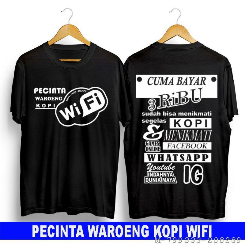 ATASAN PRIA COTTON KAOS PECINTA KOPI