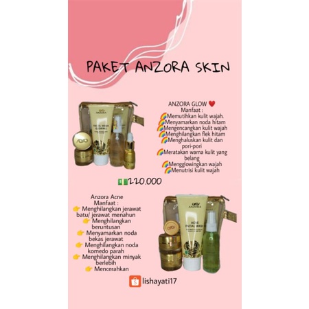 ( COD ) ANZORA SKIN / SKINCARE ANZORA / BOOMING