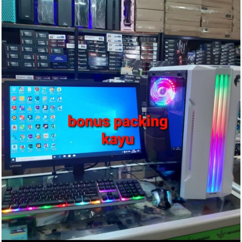 PC gaming editing  Core i7 ram 8gb vga 2gb  monitor 20 in/ key mouse