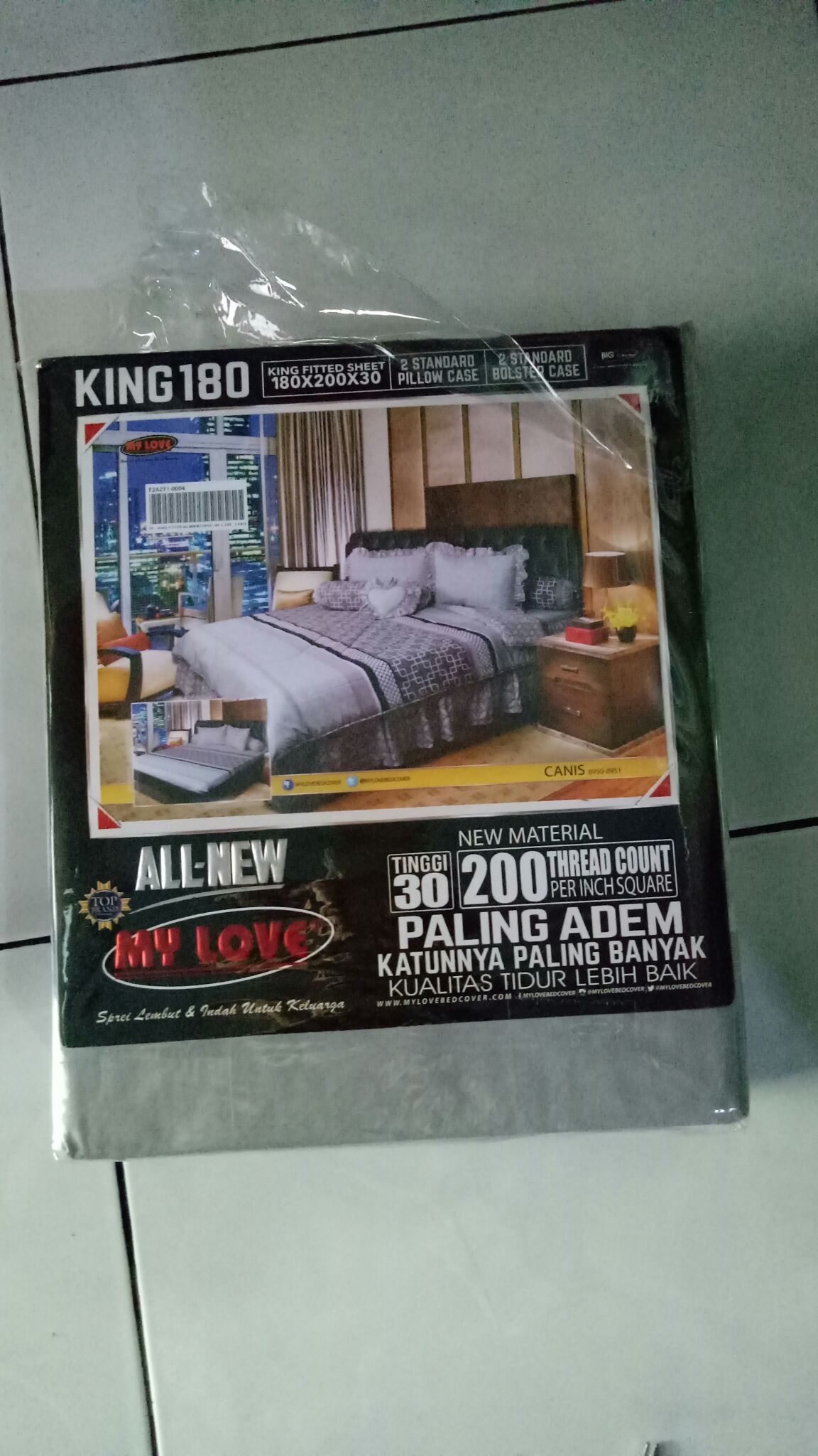 Sprei Katun All New My Love 180x200 160x200 T30 Fitted Flat Kania Inara Roseline Avanti Sp180t30anml
