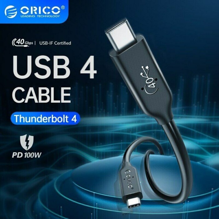 KONVERTER ORICO PD100W 40Gbps USB4.0 Type-C Fast Charge Cable 50 cm - U4C05
