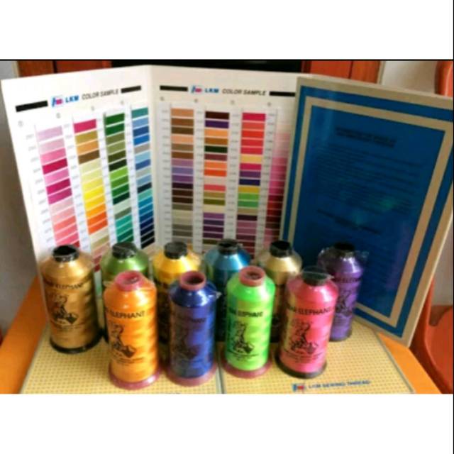 Benang bordir Rayon Merk Star Elephant 120D Tidak jual katalog
