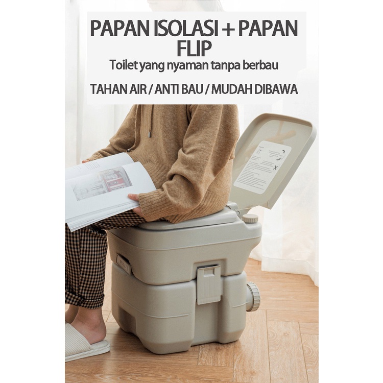 BLUE SKY toilet bergerak/ toilet luar/Kursi Toilet Bangku Toilet Lipat Bangku Toilet Bergerak Untuk Wanita Hamil Toilet Lansia Cacat Potty Chair Portable Foldable Chair Toilet