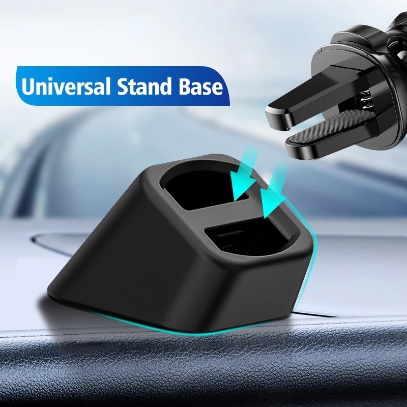 Bracket Dudukan Handphone Universal Dengan Wireless Charger Untuk Kisi Ac Mobil