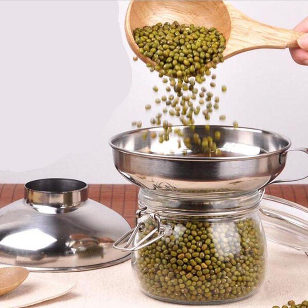 Populer Alat Corong Kaleng Kacang Acar Dapur Stainless Steel