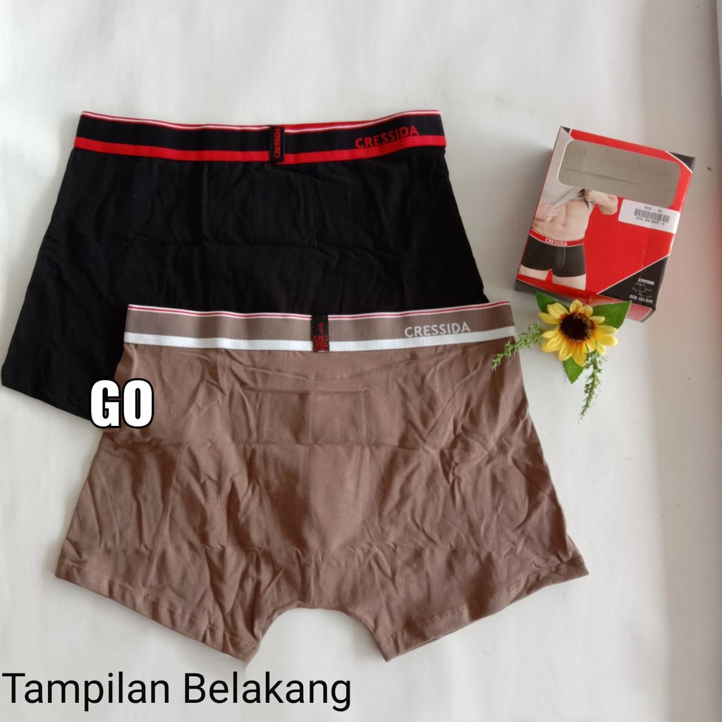 gos CRESSIDA BOXER ECD.15D Pakaian Pria Pakaian Dalam Sport Mini Boxer Underwear