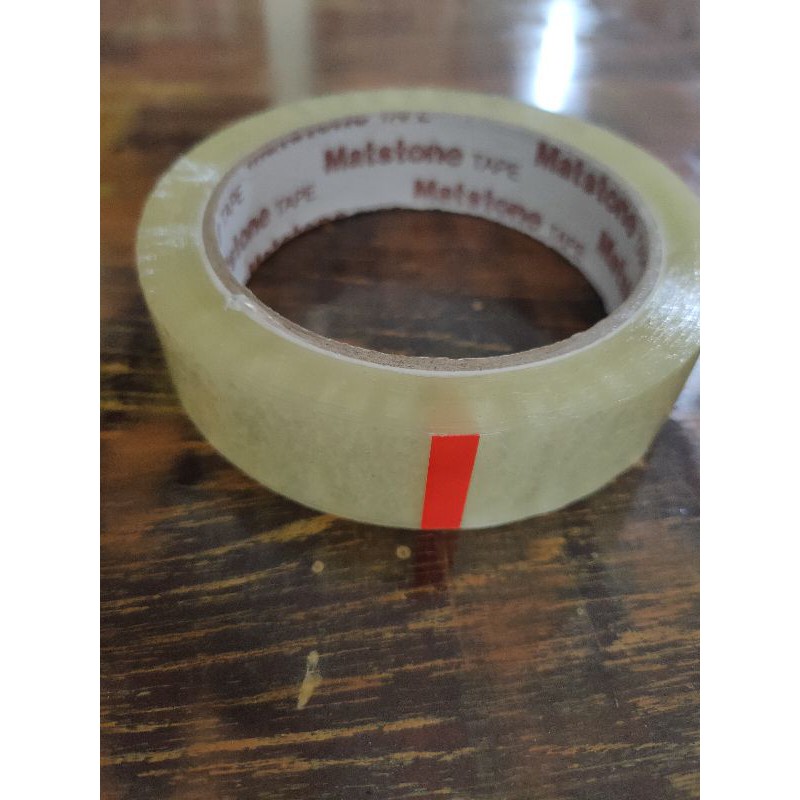 

Stationary tape Matstone/lakban bening 1"/ 24mm x 72 Yard