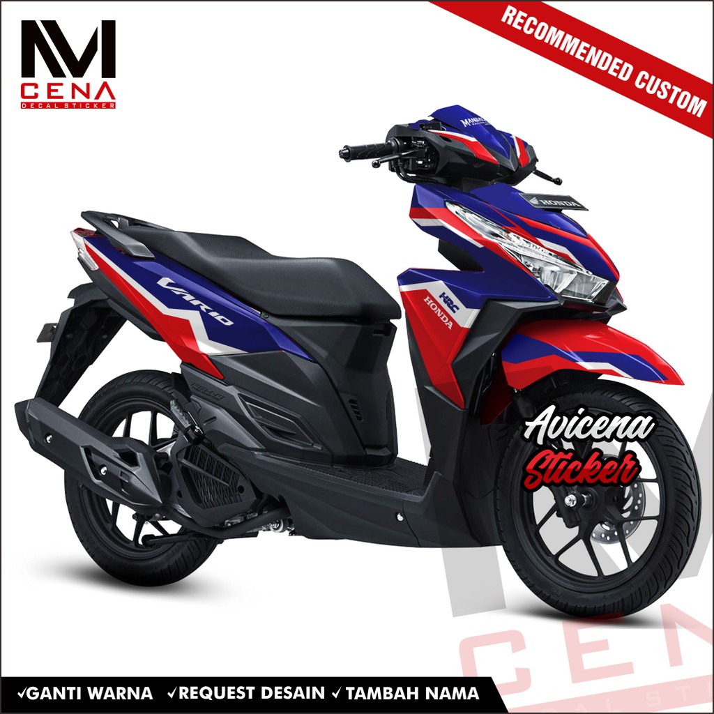 Sticker Decal Honda Vario 125 150 Decal Sticker Vario 125 150 Sticker Striping Vario 125 150 HR