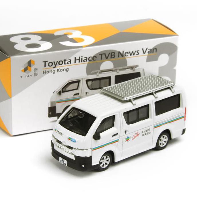 Tiny 83 Toyota Hiace TVB News Van | Diecast Mobil
