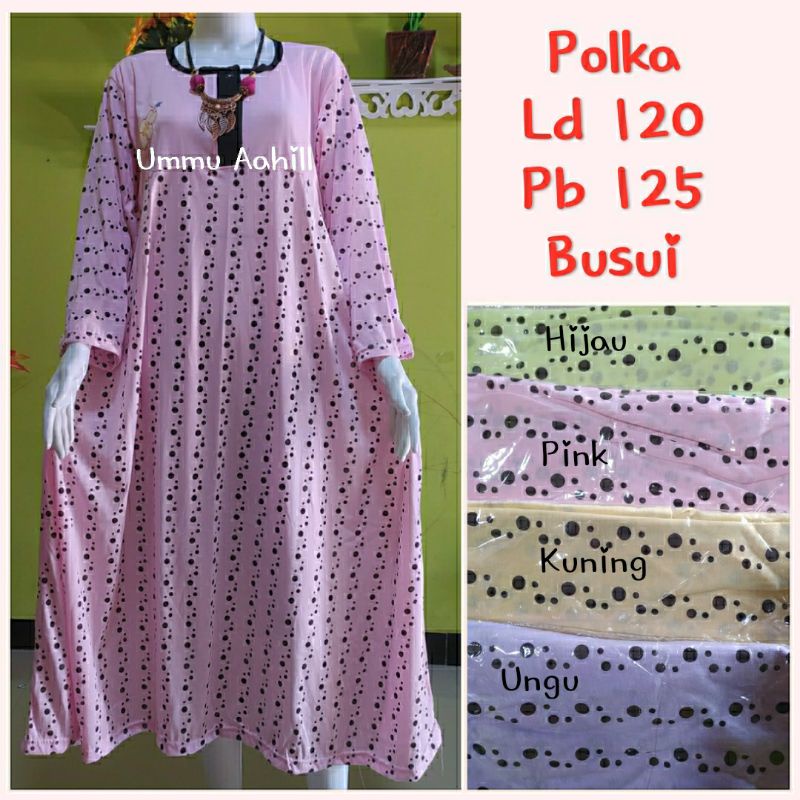 Daster Busui Lengan Panjang Bahan Kaos