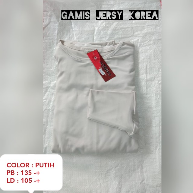 Gamis jersey korea klok