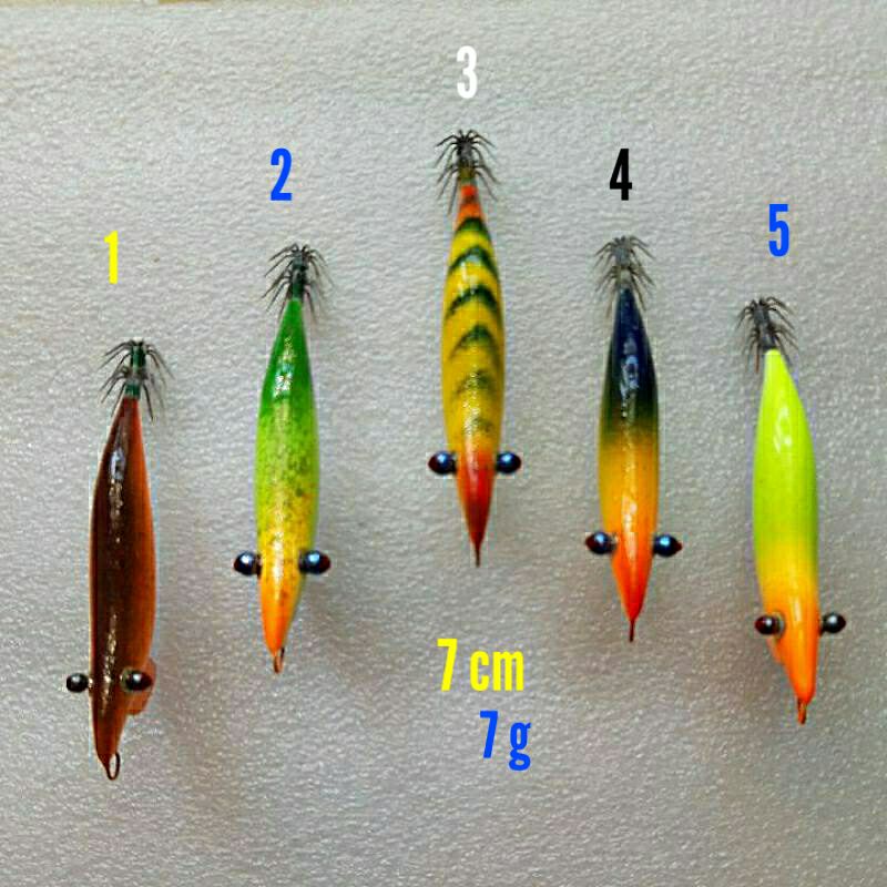 CAPELLA CUMI SQUID JIG HANDMADE KAYU UMPAN CUMI EGI