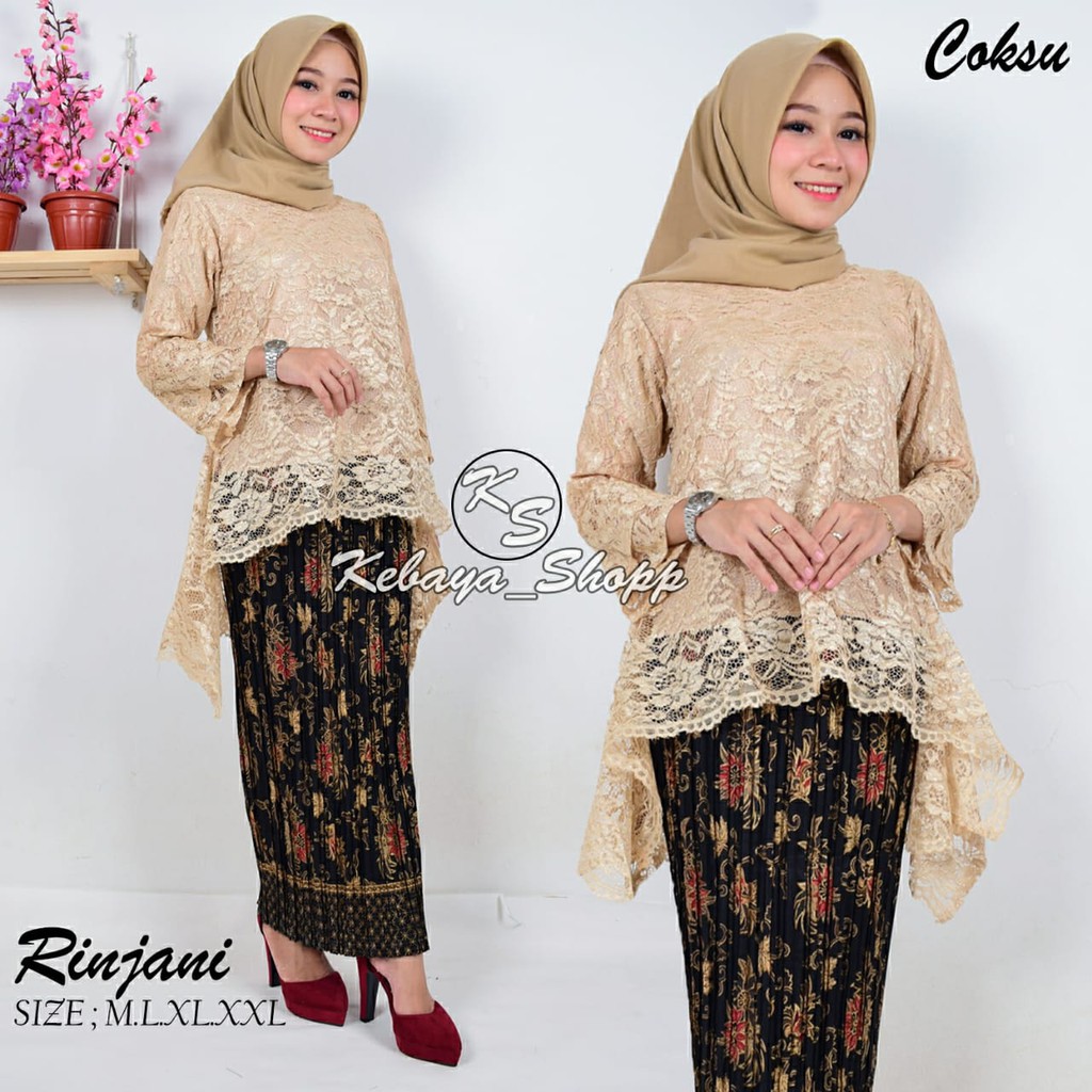 setelan kebaya RINJANI/set kebaya rinjani/kebaya RINJANI/setelan kebaya bianca/kebaya brukat/kebaya