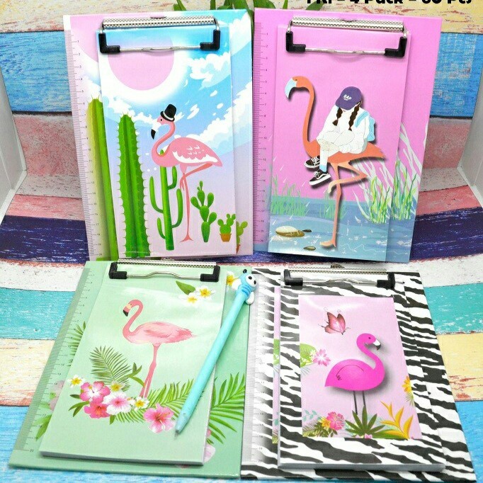 

Pkr- Clipboard+Notebook Xy-A1016 Flamingo