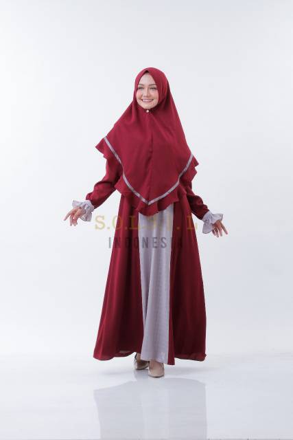 Soraya Dress Baju GAMIS SET Soleil Indonesia