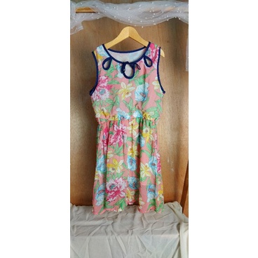 flower dress pantai preloved