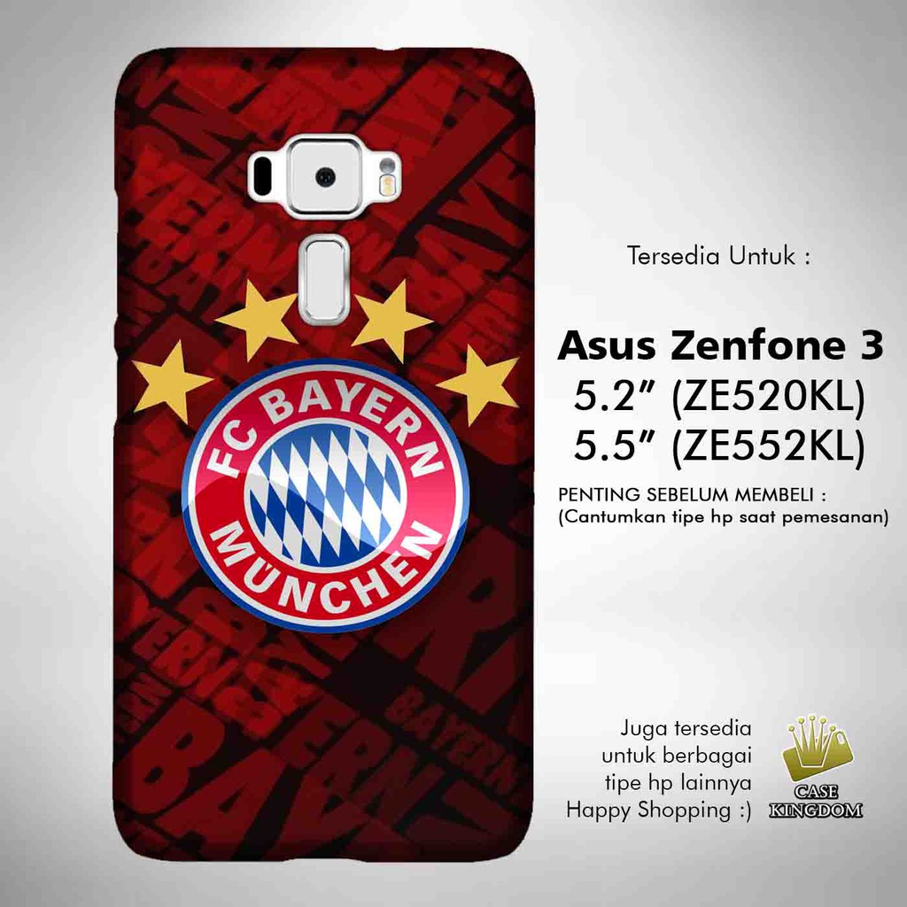 Bayern Munchen 3 Casing Asus Zenfone 3 5.2 ZE520KL | 5.5 Inch ZE552KL Case