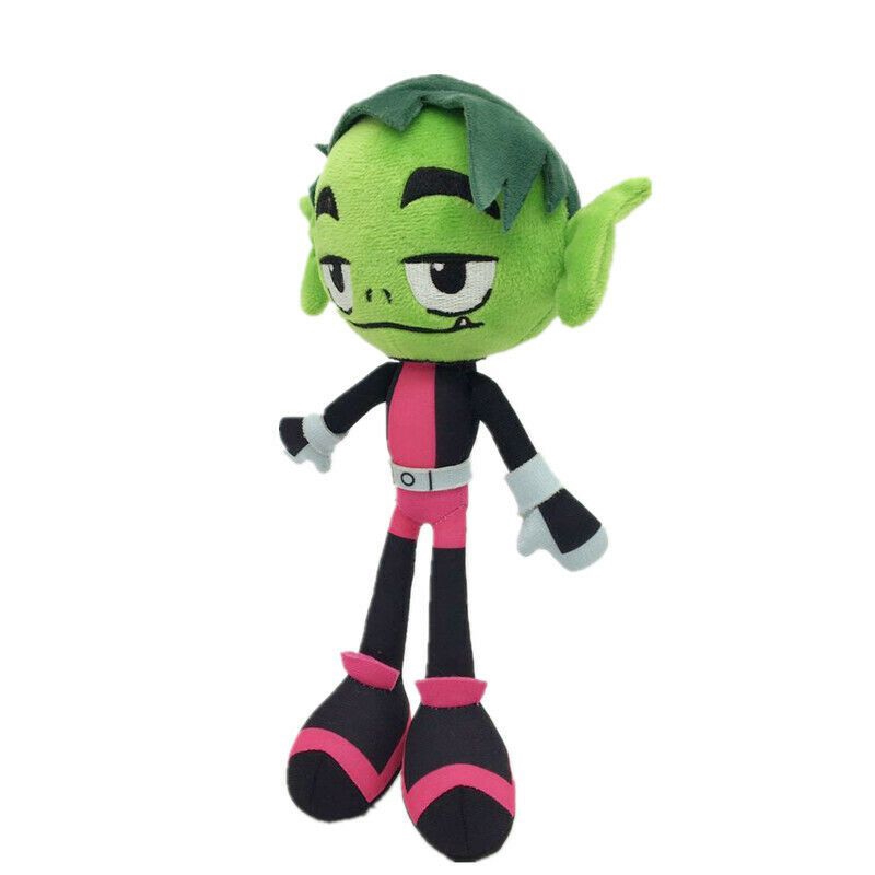 【Ready Stock】25cm Teen Titans Go Robin Cartoon Robin Cyborg Beast Boy Raven Starfire Plush Toy Kids Gifts