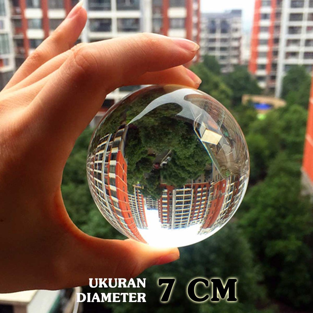 Bola Kristal Bening / crystal ball diameter 6cm 7cm