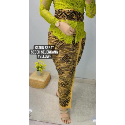 KAMEN LEMBARAN KATUN SERAT SESEH+SELENDANG/KAMEN BALI/KAMEN SET