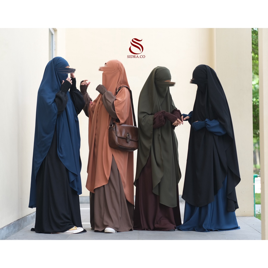 ESPECIALLY SET GAMIS KHIMAR by SIDRA klambieakhwat BISA COD | Abaya bhist manset handshock jempol kantong kanan kiri tangan balon bahan kinara jilbab french khimar niqob cadar bandana