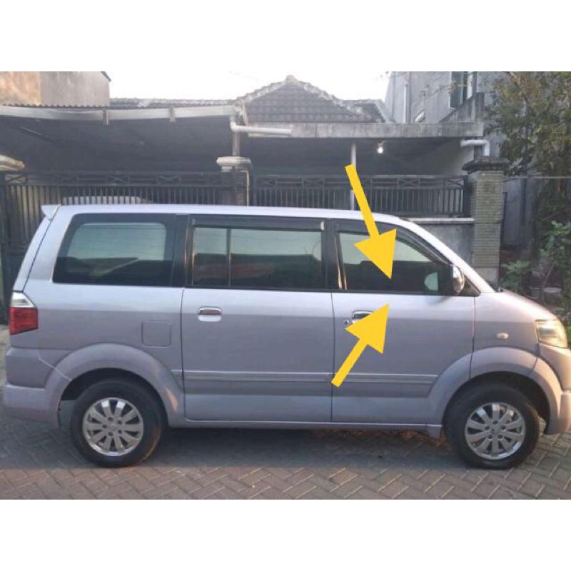 Pelipit List Lis Kaca Weather Strip Suzuki APV Hitam 4 Pintu