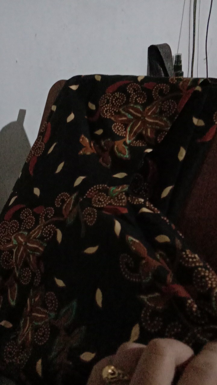 Couple Batik Wanita Dress Renda Anindya Katun Modern Motif Cewek Lolita Zipper Depan Premium