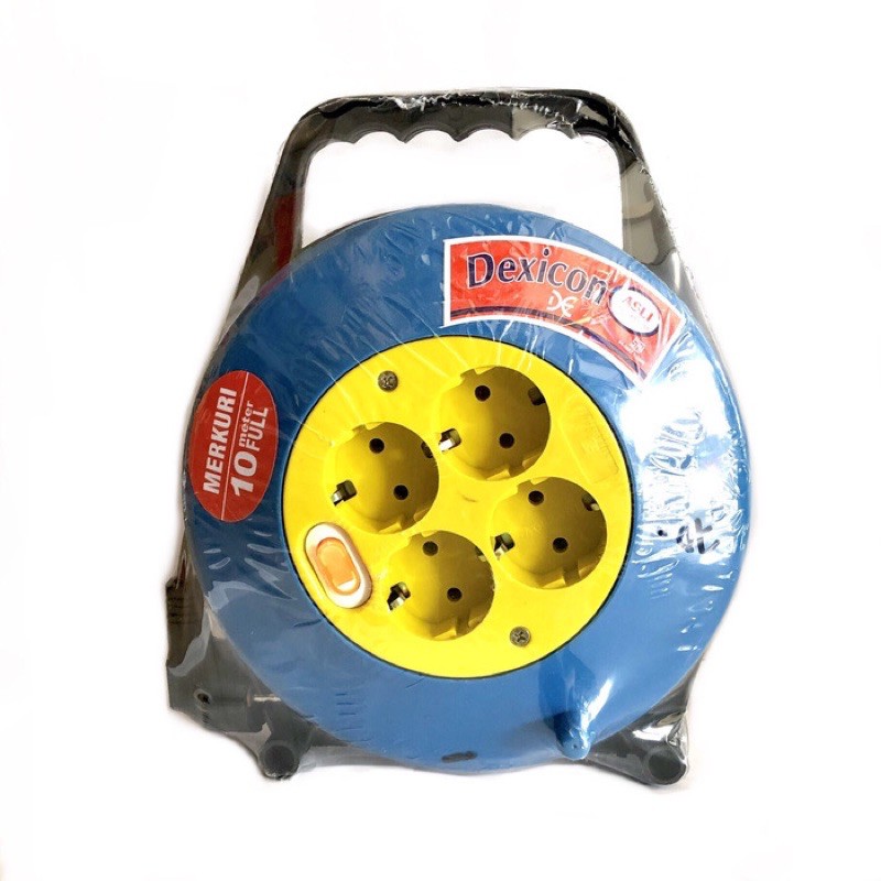 Rol Kabel Dexicon 10 Meter | Stop Kontak Colokan Listrik Terminal L4