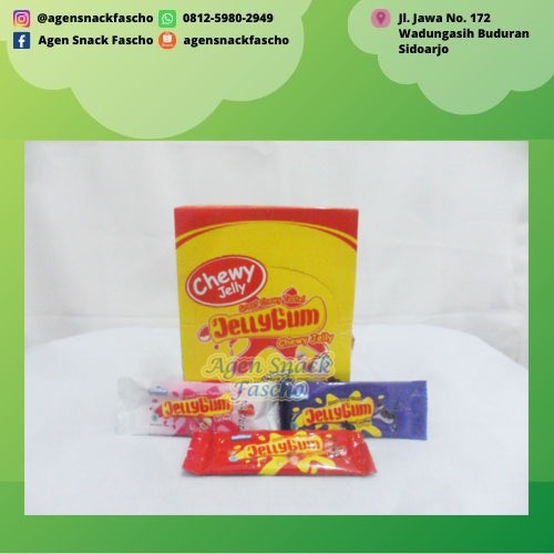 

Donald Jelly Gum Chewy Jelly Packing KUNING 25gram x 24 pcs