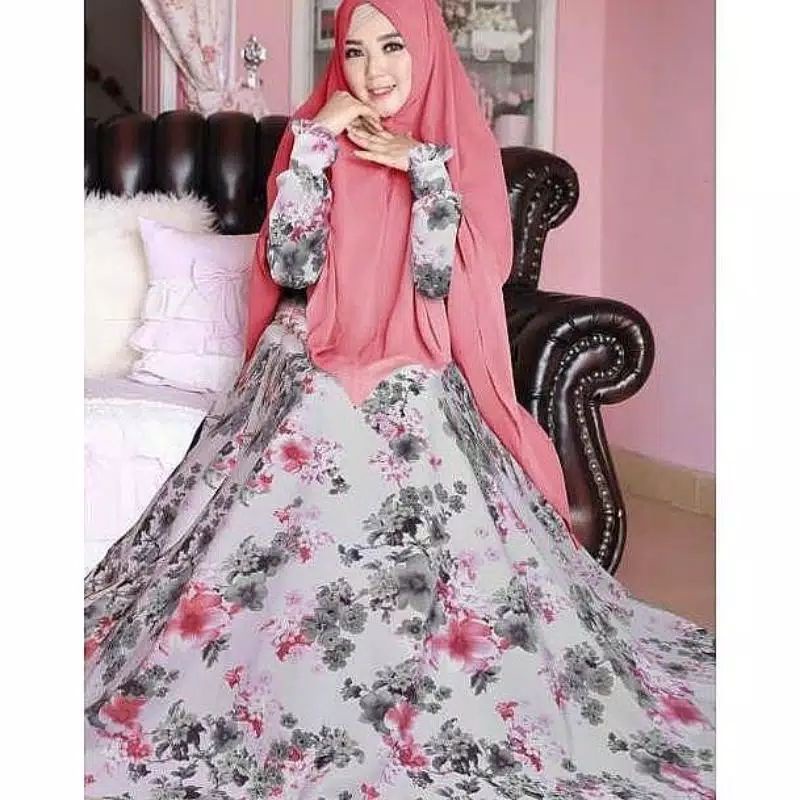 alena maxi monalisa premium set khimar seruty bebydoll 2 layer