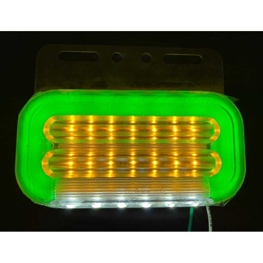 Lampu Bak Samping Besar Truk 12 Volt 24 Volt Sein Nyala Running 40LED