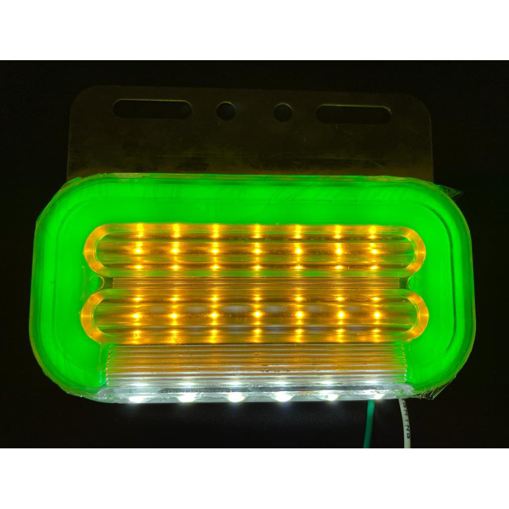 Lampu Samping Bak Truck 24 Volt dan 12 Volt Sein Nyala Running 40LED / BAK SAMPING- BESAR