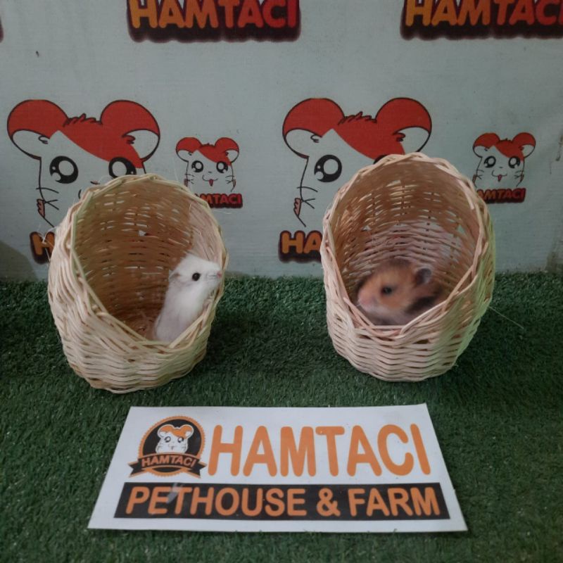 RUMAH HAMSTER ANYAMAN ROTAN BY HAMTACI