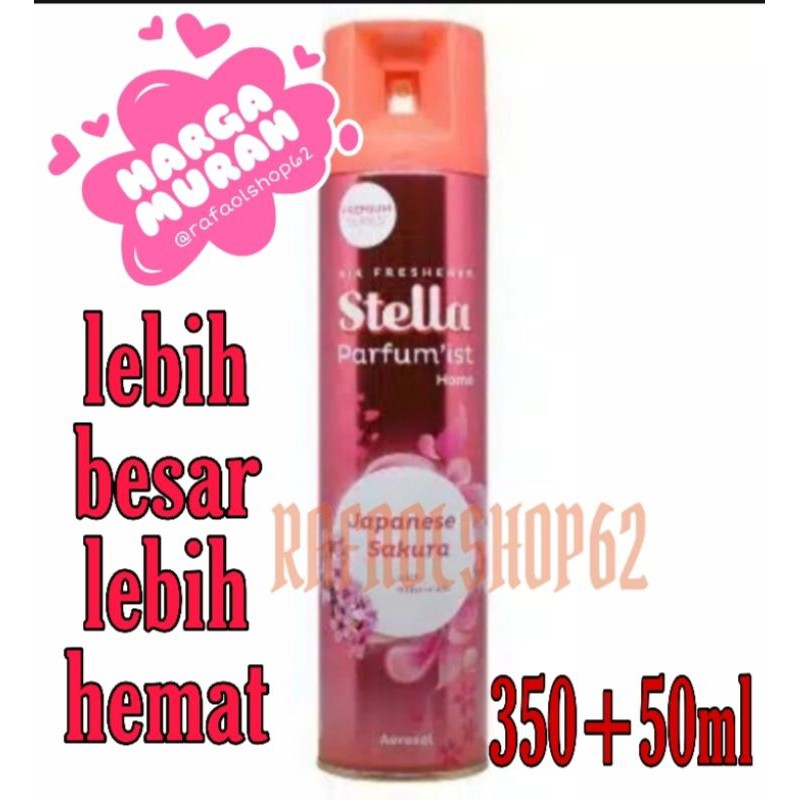 Pengharum Stella aerosol wangi Japanese Sakur 350+50ml terbaru