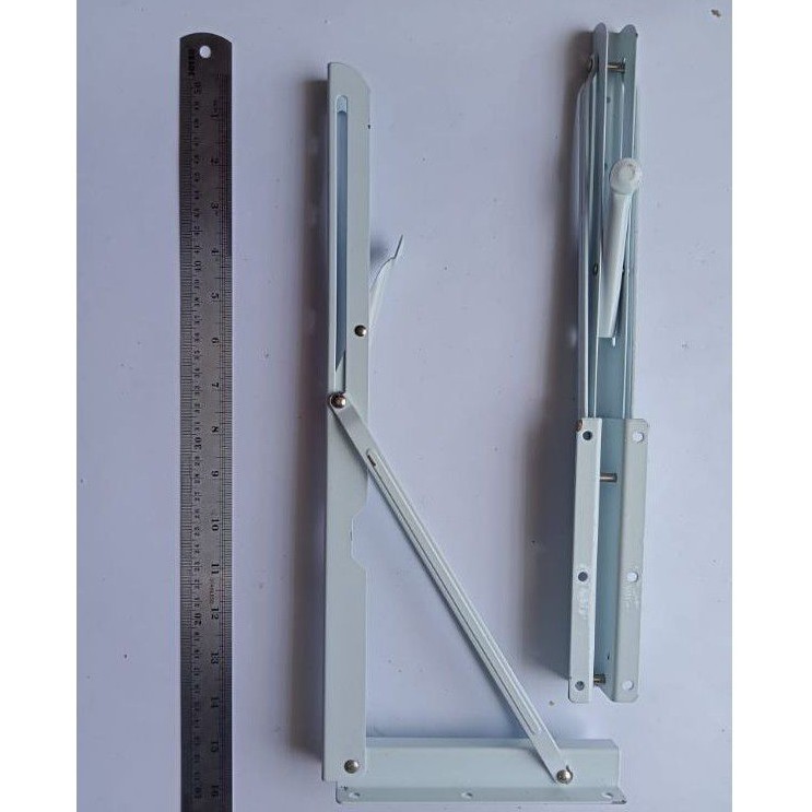 PER PASANG SIKU RAK LIPAT 16 INCHI / SIKU L LIPAT / SIKU PENYOKONG/SIKU PENYANGGA/FOLDING BRACKET/BR