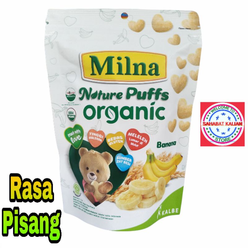 MILNA NATURE PUFF ORGANIC BANANA 15GR PER 1 PCS