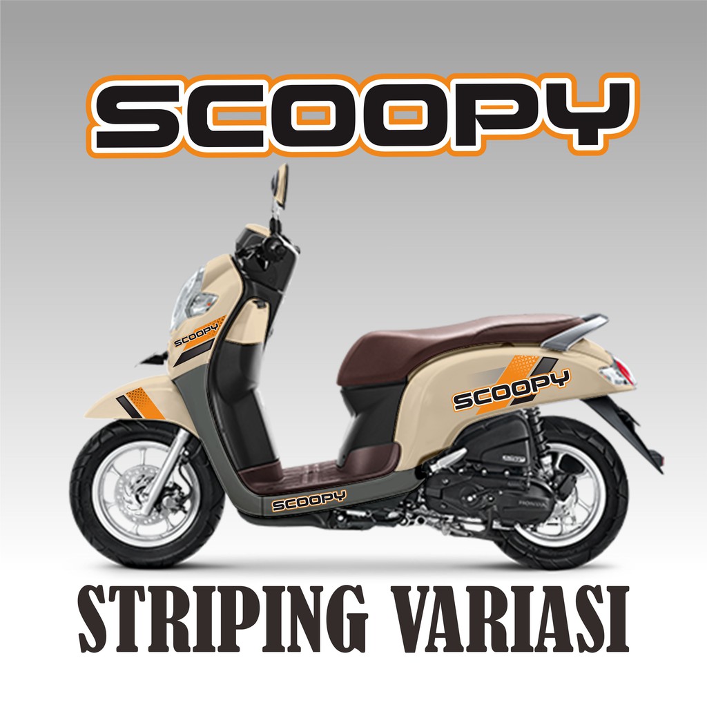 STRIPING VARIASI SCOOPY VARIASI STICKER SIMPLE VARIASI STICKER MOTOR SCOOPY SIMPLE