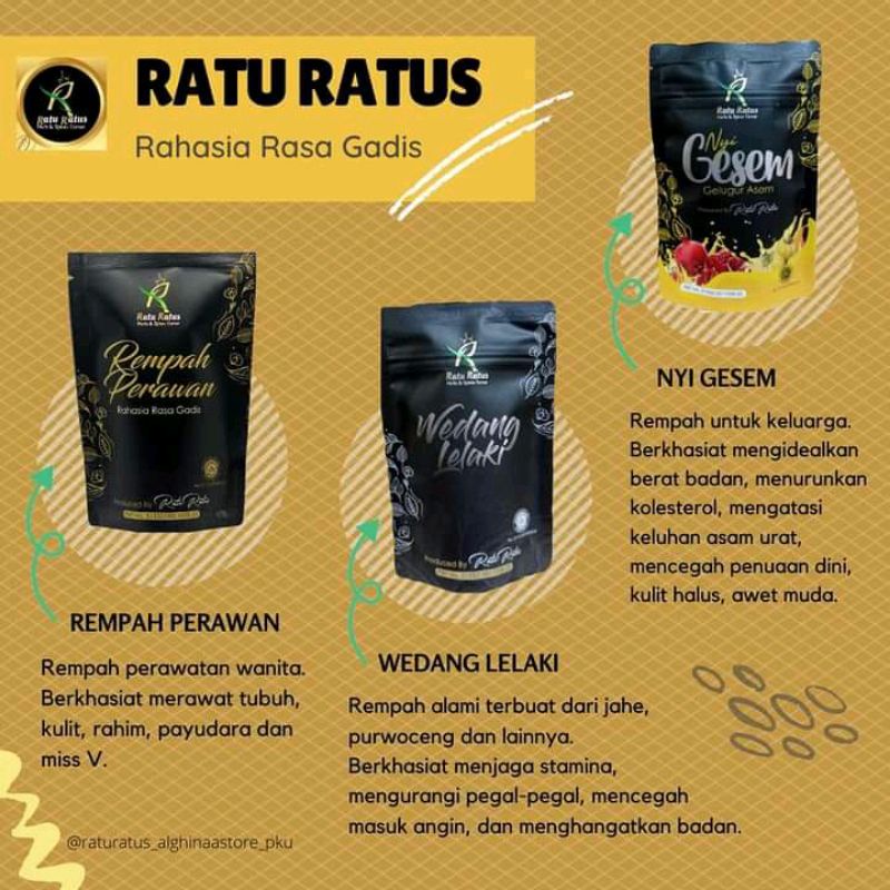 

Rempah perawan, Wedang lelaki, Nyi Gesem