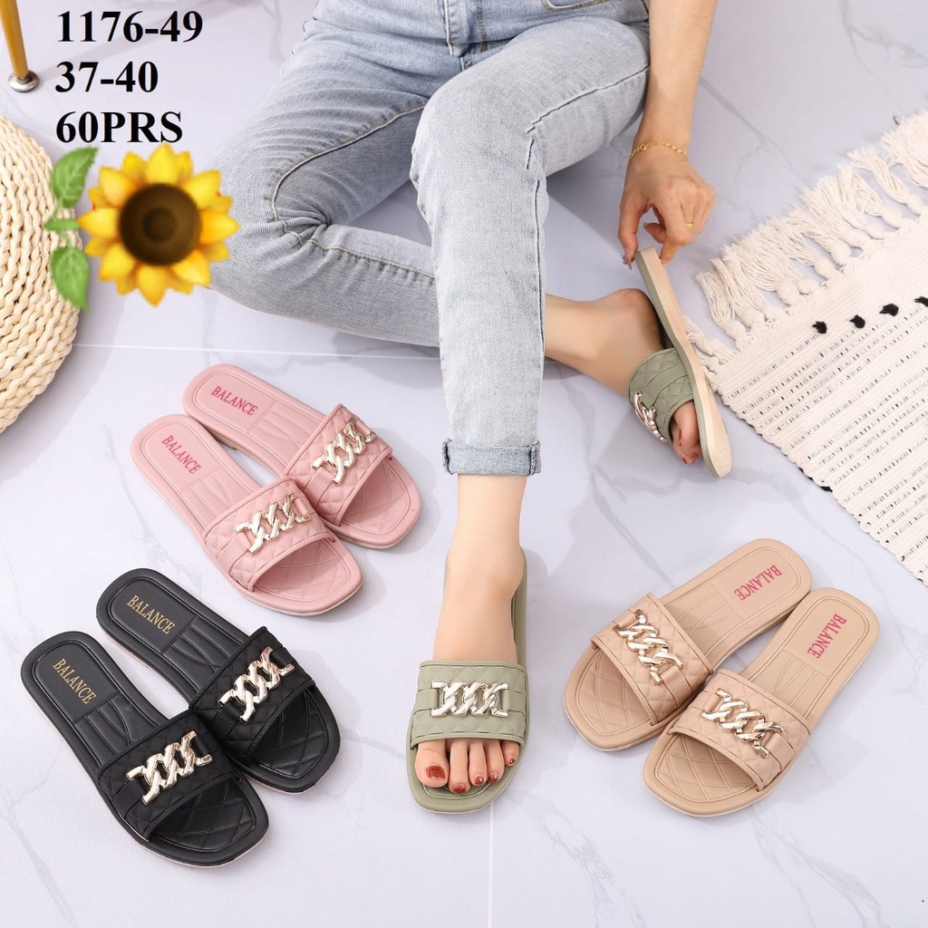 Sandal Karet Jelly Wedges Wanita import Model Terbaru Original Kekinian by AGUNG STYLE Balance 1176-49