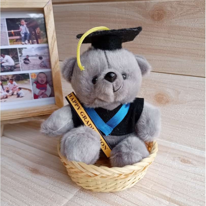 Boneka wisuda keranjang exclusive hemat / boneka keranjang graduation GRATIS SELEMPANG DAN PARCEL